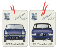 Triumph Spitfire Mk3 1967-71 (disc wheels) Air Freshener